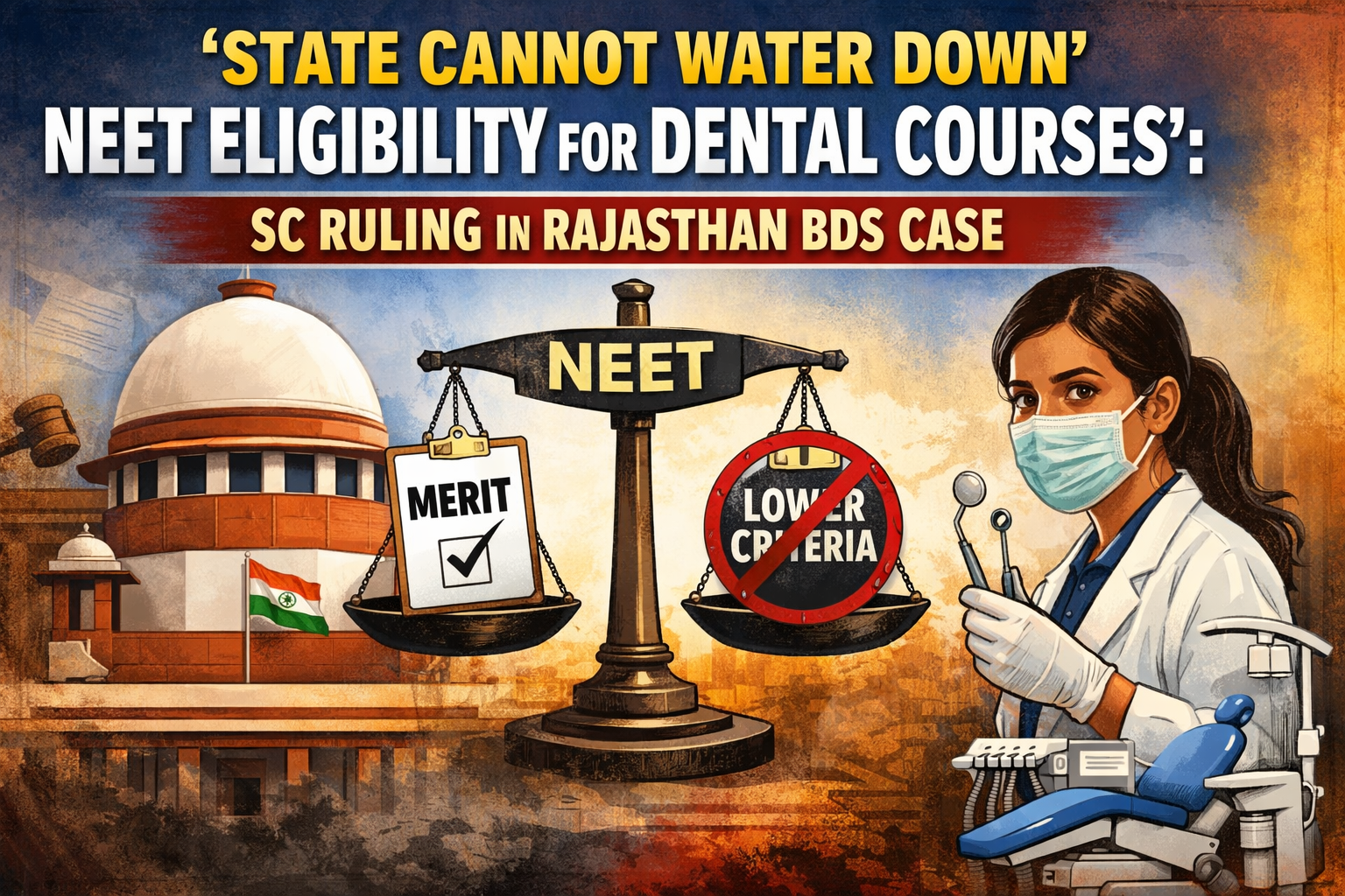 State Cannot Water Down NEET Eligibility for Dental Courses’: SC Ruling in Rajasthan BDS Case